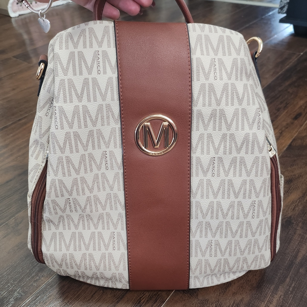 MKP Brown and Cream Women's Bag